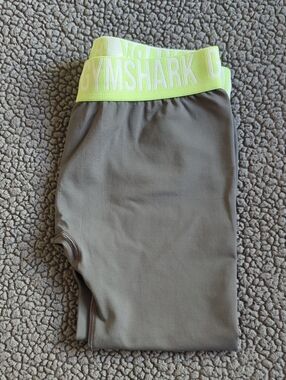 Gymshark Fit Seamless Cropped Leggings Gray Large Women's Workout Activewear